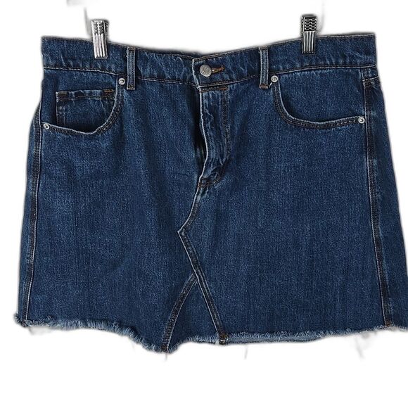 Old Navy Dresses & Skirts - Old Navy Above The Knee Denim Jean Skirt Women's Sz 14, Farmhouse, Chore, Boho